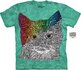 Mandala Ausmal T-Shirt Katzenaugen