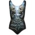 Ladies' Swimsuit with Design Blue Flame