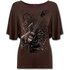 Damen T-Shirt Volant Rockgitarre
