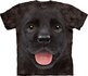 Černé dětské tričko Štěňátko labradora