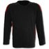 Čierne pánske tričko s dlhým rukávom