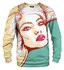 Mikina bez kapucne Pop-art portrét