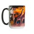Originelle Tasse mit dem Motiv Giraffen in Savanne