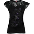 Damen T-Shirt mit Spitze Violette Rosen Damen T-Shirt mit Spitze Violette Rosen