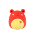 Squishmallows Obu la rana tropicale rossa, 20 cm