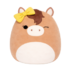 SQUISHMALLOWS Tomar, a barna ló masnival, 13 cm