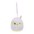 Portachiavi Squishmallows Latchmi il tè matcha latte color lavanda, 9 cm