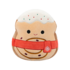 Squishmallows Davey il rotolino alla cannella con sciarpa rossa, 20 cm