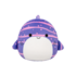 Squishmallows Tizziano lo squalo balena a righe viola, 30 cm
