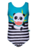 Vidám lány fürdőruha Nyaral a panda Vidám lány fürdőruha Nyaral a panda