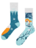 Lustige warme Socken Fuchs im Winter Lustige warme Socken Fuchs im Winter