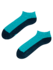 Türkisfarbene Knöchelsocken Fußabdruck Türkisfarbene Knöchelsocken Fußabdruck