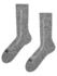Szürke merinó zokni frottír kötéssel