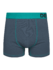 Türkiz-szürke férfi bokszeralsó