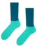 Chaussettes bleues et turquoise Équilibre Chaussettes bleues et turquoise Équilibre
