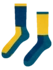 Blaue und Gelbe Sportsocken Blaue und Gelbe Sportsocken