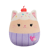 Плюшена играчка Squishmallows – Котката ванилово кексче Мириам със сърце, 20 см