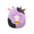 SQUISHMALLOWS Fialová kravička Alexie, 20 cm