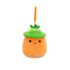 Squishmallows con clip-on Caroleena la carota arancione con cappello da pescatore, 9 cm