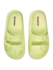 Světle limetkové dámské sandály na platformě