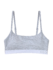 Világosszürke melírozott női melltartó modállal