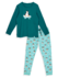 Vrolijke damespyjama Pinguïns op het ijs Vrolijke damespyjama Pinguïns op het ijs