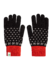Guantes de punto alegres Navidad en blanco y negro Guantes de punto alegres Navidad en blanco y negro