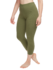 Olivgrüne 3/4-Leggings aus Biobaumwolle Olivgrüne 3/4-Leggings aus Biobaumwolle