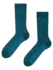 Smaragdblaue gemusterte Socken