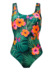 Wesoły jednoczęściowy strój kąpielowy dla kobiet Hibiskus
