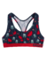 Bralette rigolote pour femmes Coccinelles et fleurs de pavot Bralette rigolote pour femmes Coccinelles et fleurs de pavot