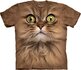 Barna macska arca póló