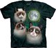 Tričko Grumpy cats pri Mesiaci