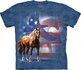 Tričko Divoký kôň s vlajkou