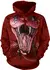 Sweatshirt mit Kapuze Rote Mamba Sweatshirt mit Kapuze Rote Mamba