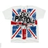 Bílé hudební tričko Sex Pistols Anarchy in the UK Bílé hudební tričko Sex Pistols Anarchy in the UK