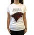 Damen T-Shirt Weiß Game Of Thrones - House Stark Damen T-Shirt Weiß Game Of Thrones - House Stark