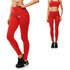Piros női sportos leggings zsebbel