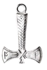 Cínový prívesok Vikingská sekera Cínový prívesok Vikingská sekera