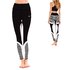 Női sportos elasztikus leggings Black Honeycomb