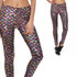 Női sportos elasztikus leggings Szivárványos sellő