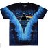 Modré batikované hudební tričko Pink Floyd The dark side of the moon