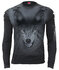 Roztrhané tričko s dlouhým rukávem Vlčí stín