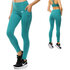 Turkusowe damskie sportowe legginsy z kieszonką Turkusowe damskie sportowe legginsy z kieszonką