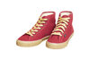 Herren hohe Hanfturnschuhe weinrot