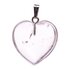 Kristály szív medál - a tisztaság köve 
