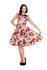 Retro pin up šaty Farebné kvety