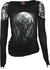 Damen T-Shirt mit langen Ärmeln und Spitze Vampirkatze Damen T-Shirt mit langen Ärmeln und Spitze Vampirkatze