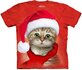 Santa Cat Red Child