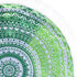 Okrúhla plážová deka Zelená lagúna